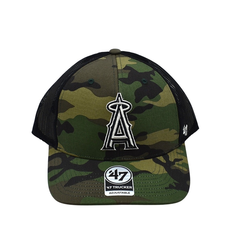 '47 Brand Los Angeles Angels MLB Baseball Trucker Snapback Hat Cap Camo NWT OSFA